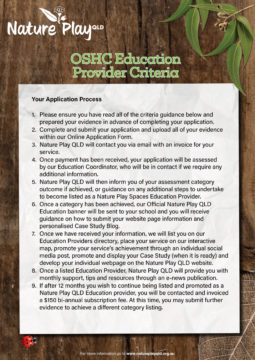 OSHC Education Provider Criteria and Guidance