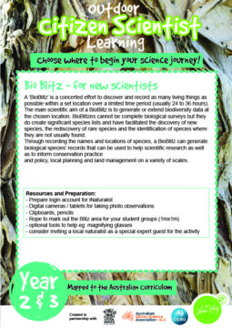 Citizen Science Project Yr 2&3-01