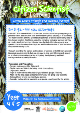 Citizen Science Project Yr 4 & 5-01
